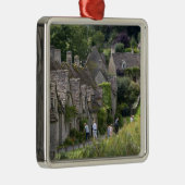 Katoesteenkool in het dorp metalen ornament (Rechts)