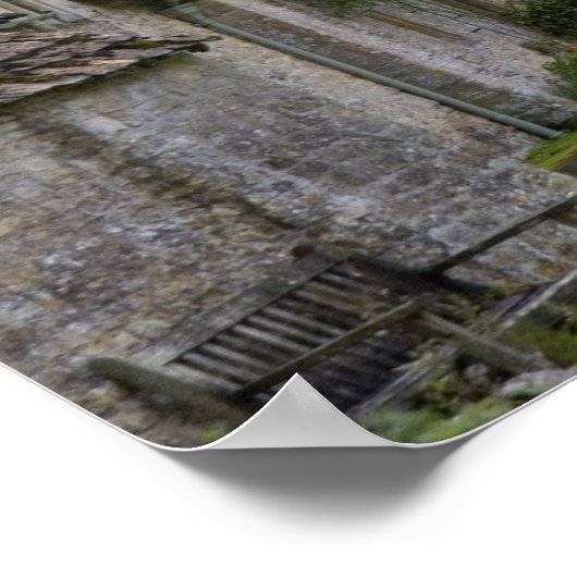 Katoesteenkool in het dorp poster (Hoek)