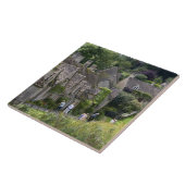 Katoesteenkool in het dorp tegeltje (Zijkant)