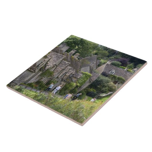 Katoesteenkool in het dorp tegeltje (Zijkant)