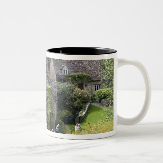 Katoesteenkool in het dorp tweekleurige koffiemok (Rechts)