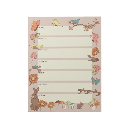 Katoestkern-weekblad Notitieblok (Linkerzijde)