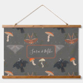 Katoetsenmottenvlinder, speciaal aangepast hangend wandkleed (Voorkant)