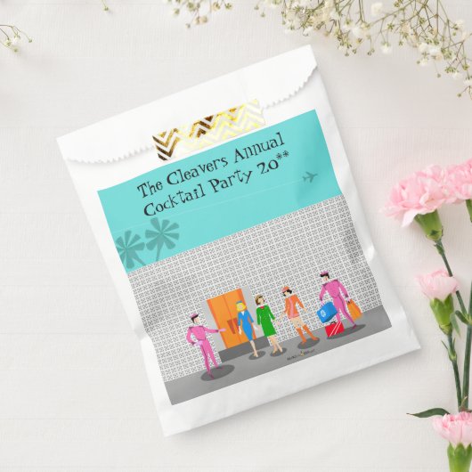 Katoomhandpalmen Stewardess Party Favor Bags Bedankzakje (Gezegeld)