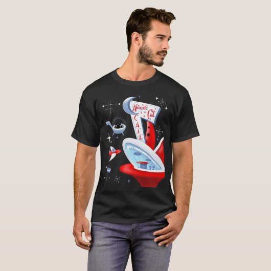 Katoomkatalysator Futuristisch Kat T-shirt (Voorkant volledig)