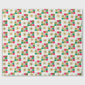 Katoomkerstpapier Cadeaupapier (Vlak)