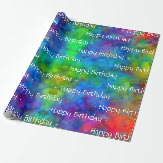 [Katoomkleurstof] Regenboogkleuren Verlooppapier Cadeaupapier (Uitgerold)