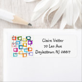 Katoommiddelmatig modern label (Insitu)