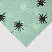 Katoompapier en Mint Starbursts Tissuepapier (Detail)