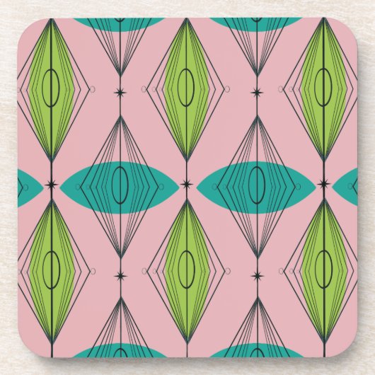 Katoomroze Ogee & Starburst hard Onderzetter van k (Voorkant)
