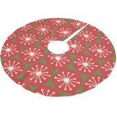 KatoomStippen Mideeuw Modern Retro Red en Green Kerstboom Rok (Gekanteld)