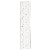 Katoomstoot en Stippen Mid-eeuwse Patroon Korte Tafelloper (Voorkant)