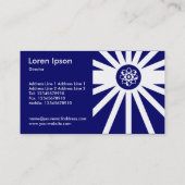 Katoomstraling - Donkerblauw Visitekaartje (Achterkant)