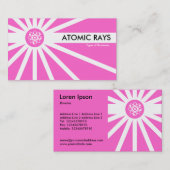 Katoomstraling - Roze Visitekaartje (Voorkant / Achterkant)