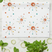 Katoomtijdperk begin burst Polka Dots mid-eeuwse M Theedoek (Gevouwen)