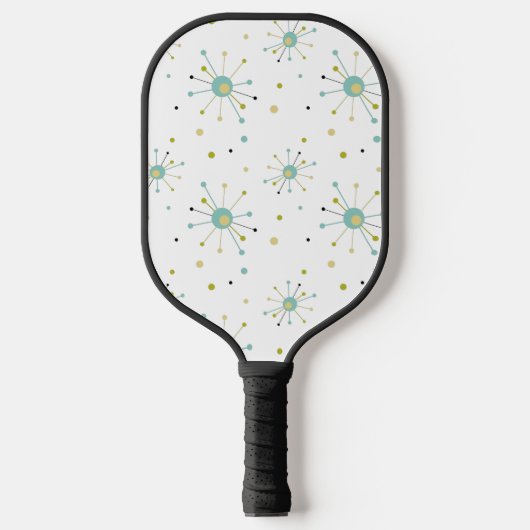 Katoomtijdperk begin burst Polka Dots Mideeuw Mode Pickleball Paddle (Voorkant)