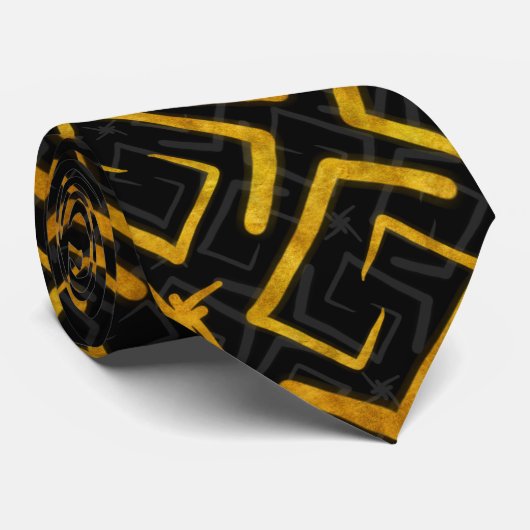 Katoomtijdperk Retro Fifties Stropdas (Opgerold)