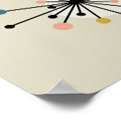 Katoomtijdperk - uitbarsting midden eeuw modern poster (Hoek)