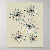 Katoomtijdperk - uitbarsting midden eeuw modern poster (Voorkant)