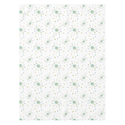 Katoomtijdperk van begin burst Pattern Mid Century Tafelkleed (Voorkant)