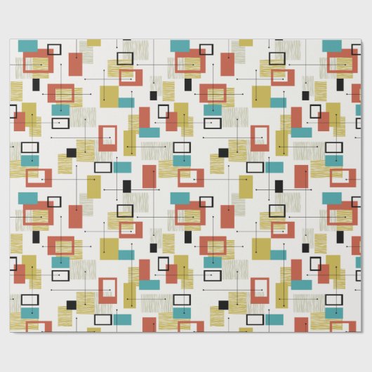 Katoomwrapppapier uit de middeleeuwen van de eeuw cadeaupapier (Vlak)