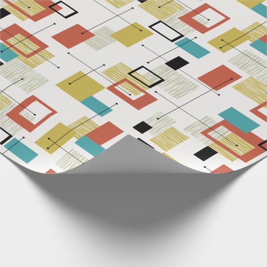 Katoomwrapppapier uit de middeleeuwen van de eeuw cadeaupapier (Hoek)