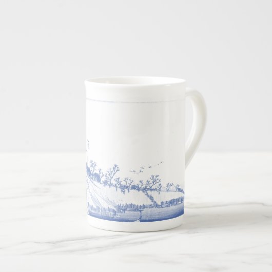 Katori's theekopje porselein kop (Voorkant rechts)