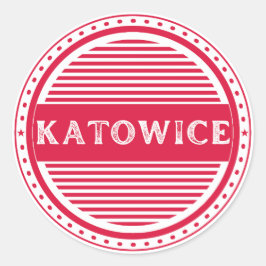 Katowice City Pride Embleem – Poolse identiteit Ronde Sticker