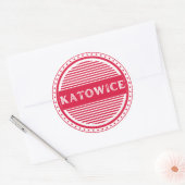 Katowice City Pride Embleem – Poolse identiteit Ronde Sticker (Envelop)