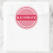 Katowice City Pride Embleem – Poolse identiteit Ronde Sticker (Tas)
