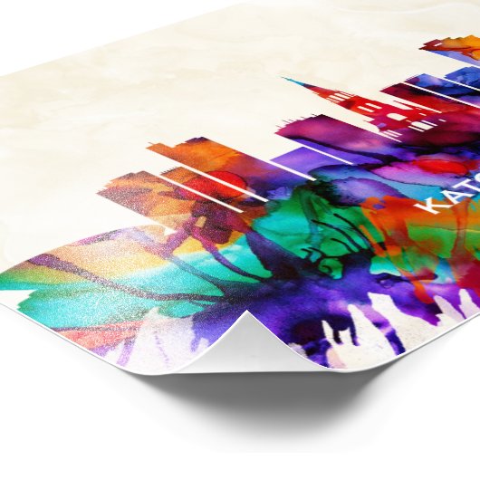 Katowice Skyline Foto Afdruk (Hoek)