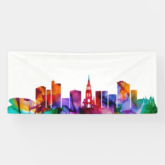 Katowice Skyline Spandoek (Horizontaal)