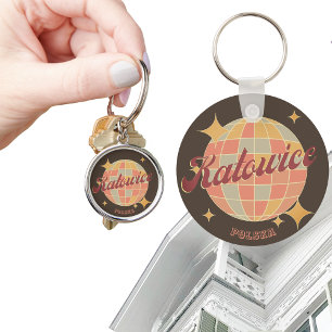 Katowice Stad Polen Retro Vintage Sleutelhanger