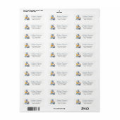 Katpiramide - Groep katten adres Etiket (Full Sheet)