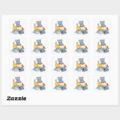 Katpiramide - Groep Katten Vierkante Sticker (Vel)