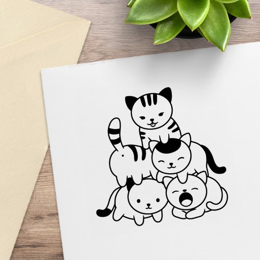 Katpiramide Rubberstempel