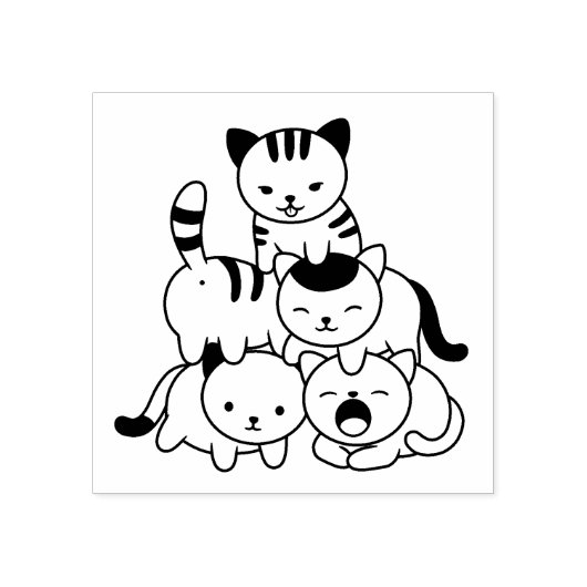 Katpiramide Rubberstempel (Afrduk)
