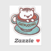 KATPUCCINO CAT-geborduurde patchsticker Sticker (Vel)