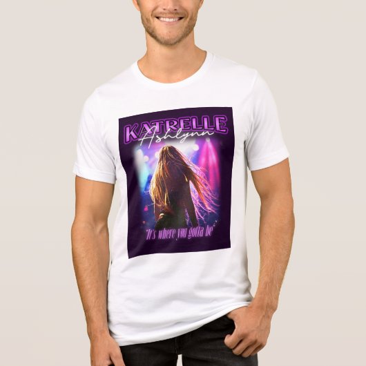 Katrelle Band-T-shirt Tri-Blend Shirt (Voorkant)