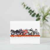 Katriders.com Rode Logo Shirten Briefkaart (Staand voorkant)