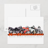 Katriders.com Rode Logo Shirten Briefkaart (Voorkant / Achterkant)