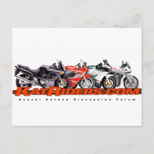 Katriders.com Rode Logo Shirten Briefkaart