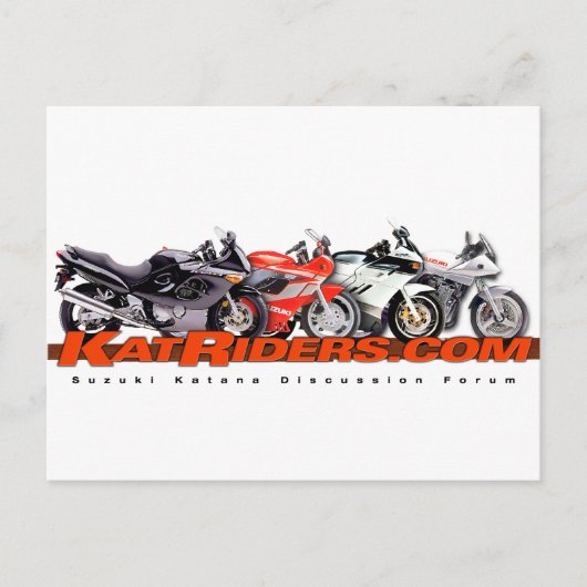 Katriders.com Rode Logo Shirten Briefkaart (Voorkant)
