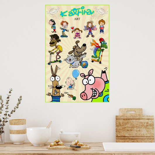 Katrina Art Large Poster (Keuken)