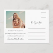 Katrina Christelijk Cross Greenery Save the Date Aankondigingskaart (Achterkant)