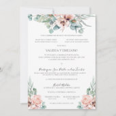 Katrina Invitación Boda Catolica Spaanse bruiloft Kaart (Voorkant)