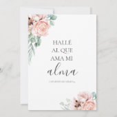 Katrina Invitación de Boda Catolica Formal Wedding Kaart (Achterkant)