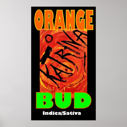 KATRINA ORANJE KNOP POSTER (Voorkant)