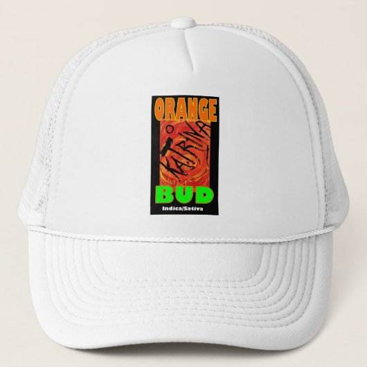 KATRINA ORANJE KNOP TRUCKER PET (Voorkant)