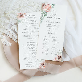 Katrina Pink Floral katholieke bruiloft